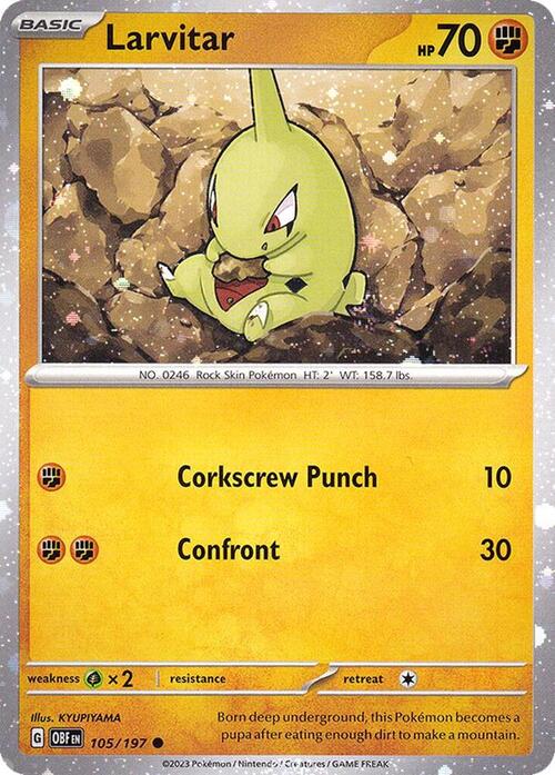 Larvitar Card Front