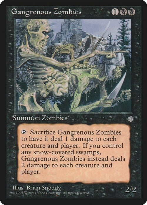 Gangrenous Zombies Card Front