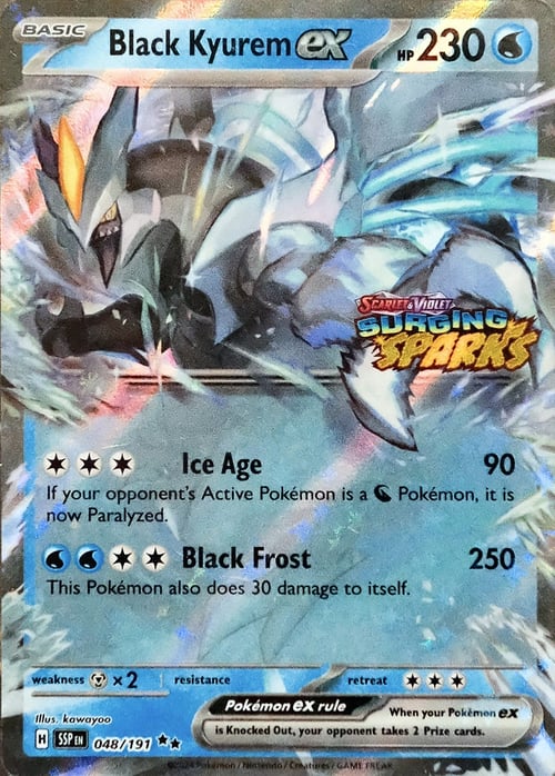 Black Kyurem ex Card Front