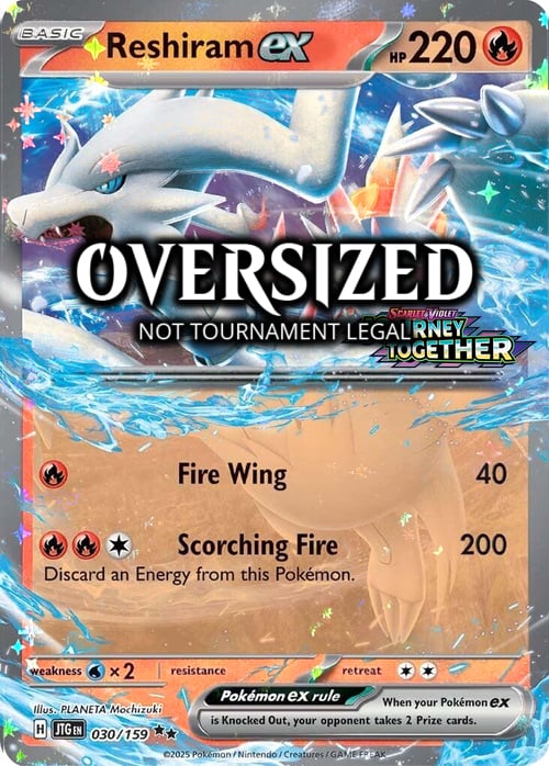 Reshiram EX [Glinting Claw | Brave Fire] Frente