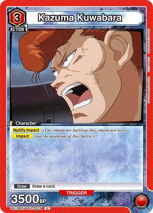 Kazuma Kuwabara Card Front