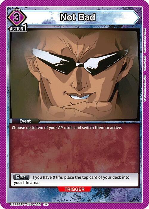 Not Bad Card Front