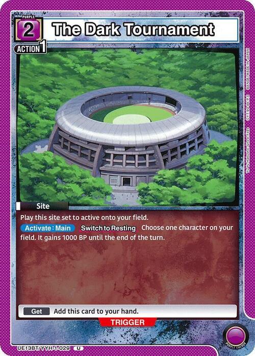 The Dark Tournament Card Front