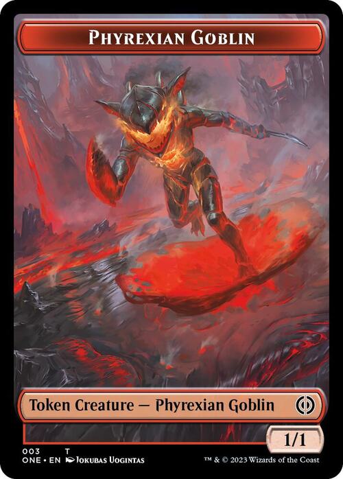 Phyrexian Goblin // Phyrexian Horror Card Front