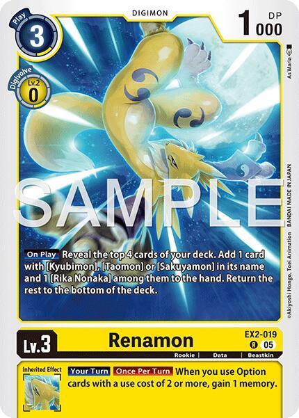 Renamon Card Front