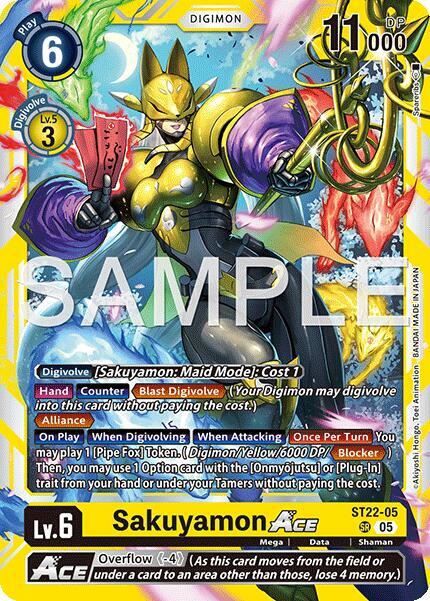 Sakuyamon Ace Card Front