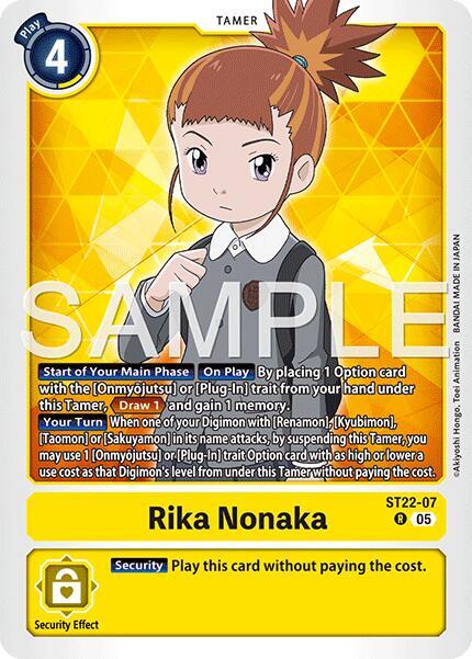 Rika Nonaka Card Front