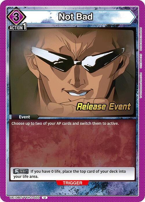 Not Bad Card Front