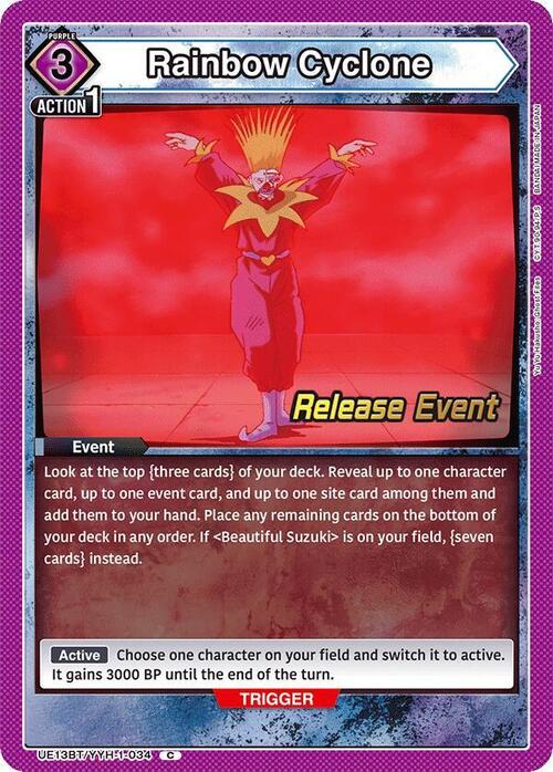 Rainbow Cyclone Card Front