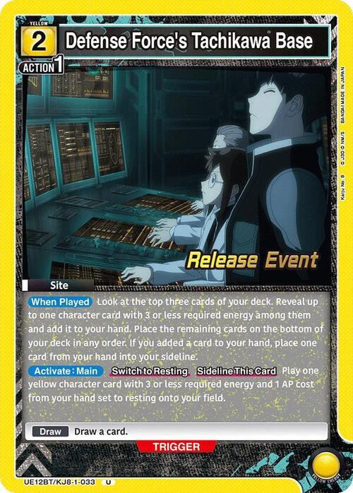 Defense Force's Tachikawa Base Card Front