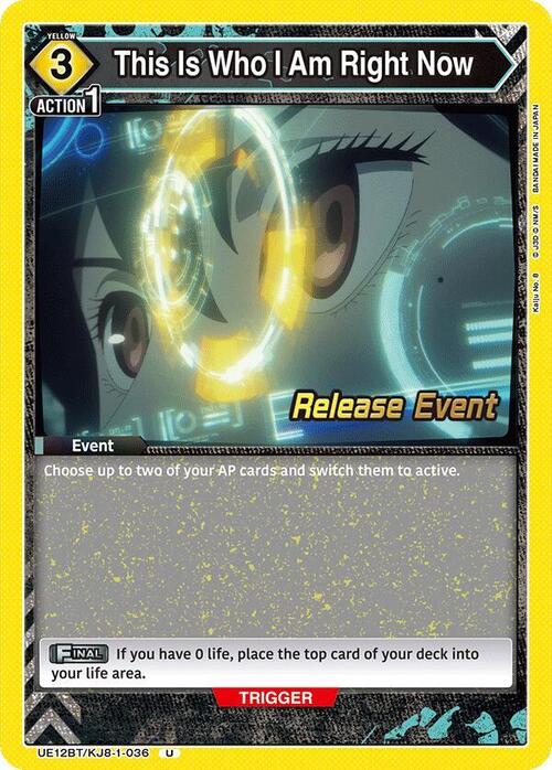 This Is Who I Am Right Now Card Front