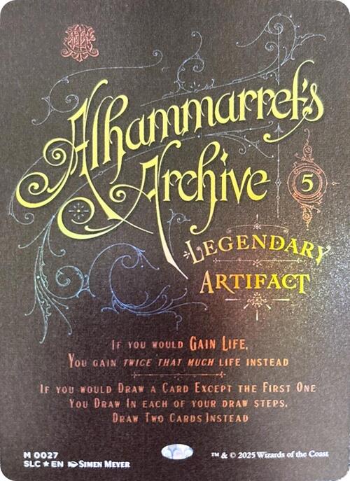 Alhammarret's Archive Card Front