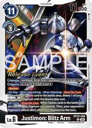 Justimon: Blitz Arm · Pre-Release Stamped BT23-059
