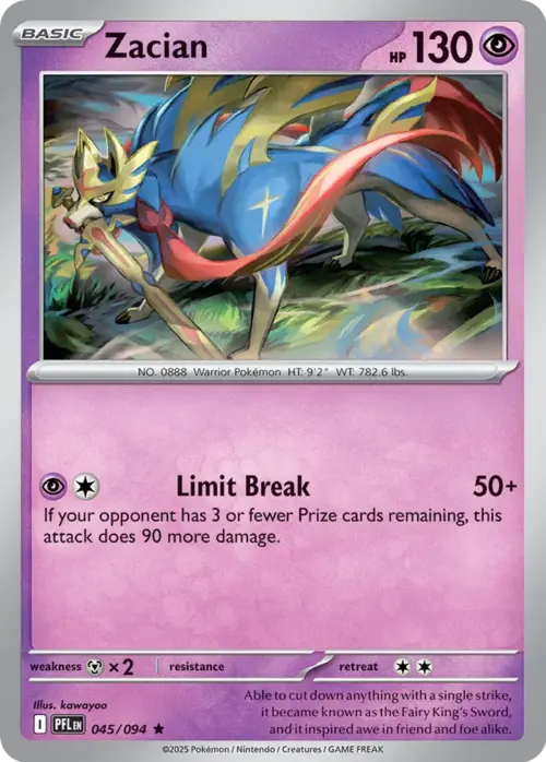 Zacian Card Front