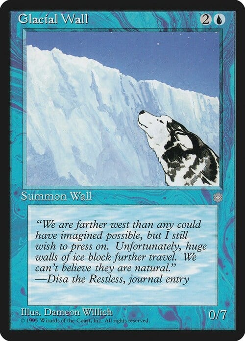 Muro glacial Frente