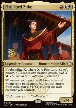 Fire Lord Zuko Card Front