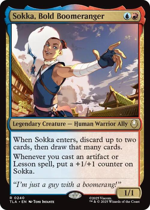 Sokka, il Boomerang Audace Card Front