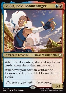 Sokka, Bold Boomeranger Card Front