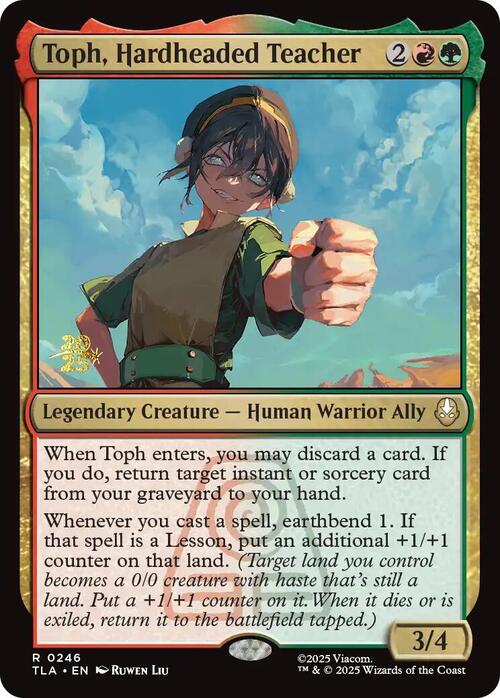 Toph, Insegnante Testarda Card Front