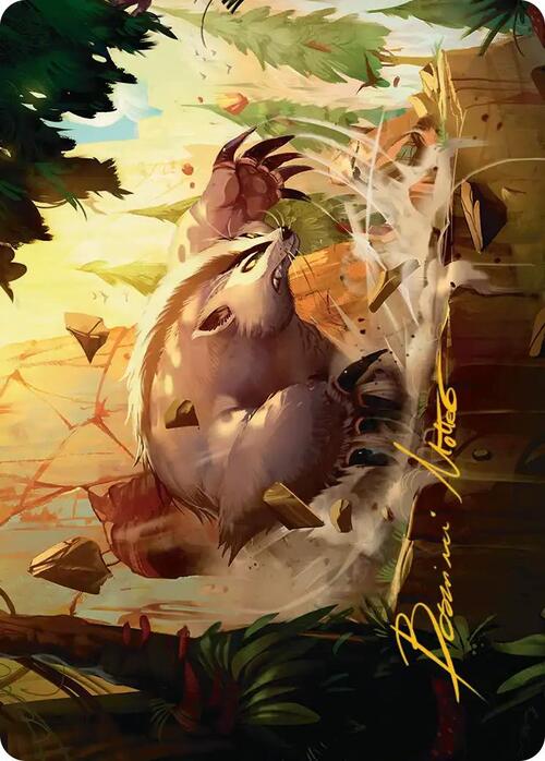Art Series: Badgermole Card Front