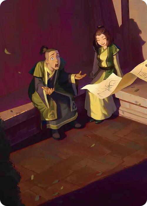 Art Series: Sokka and Suki Card Front