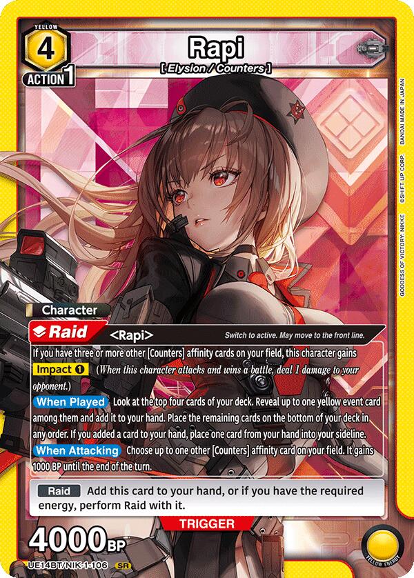 Nikke Cards Rapi Sign Rapi Goddess of Victory: Nikke | Union Arena | CardTrader