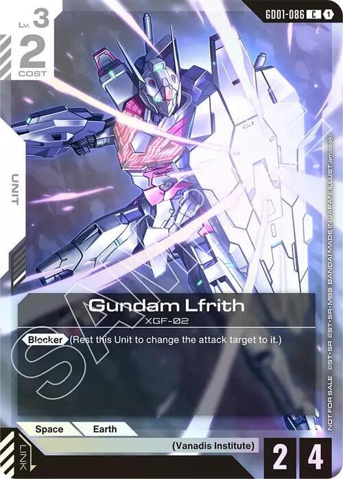 Gundam Lfrith Card Front