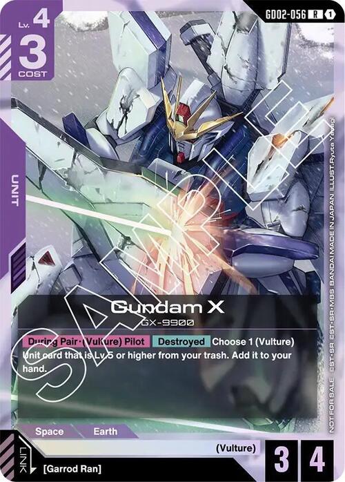Gundam X Card Front