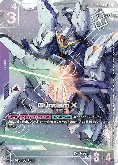 Gundam X Card Front
