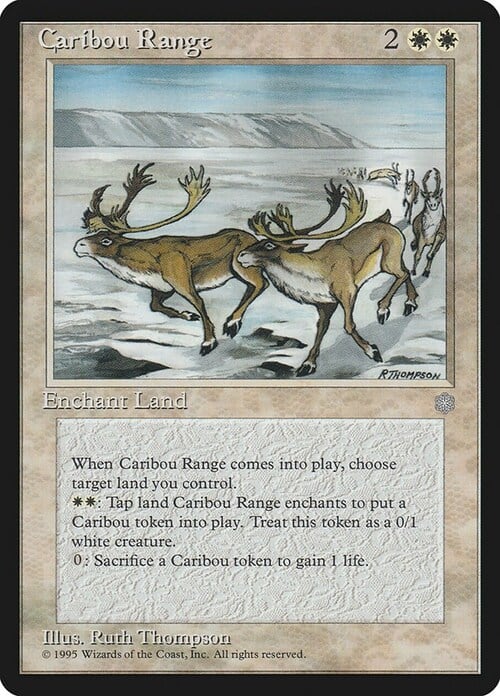 Caribou Range Card Front