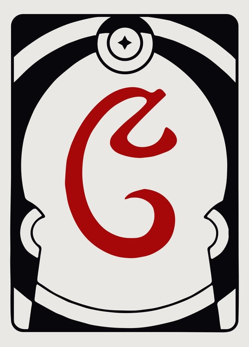 An Encyclopedia of Magic Face Card "C" Card Front