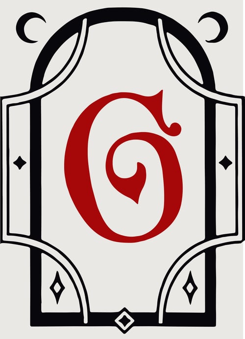 An Encyclopedia of Magic Face Card "G" Card Front