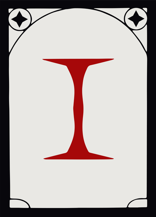 Secret Lair Countdown Kit: An Encyclopedia of Magic Face Card "I" Card Front