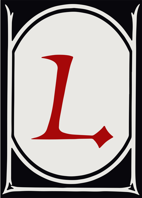 Secret Lair Countdown Kit: An Encyclopedia of Magic Face Card "L" Card Front