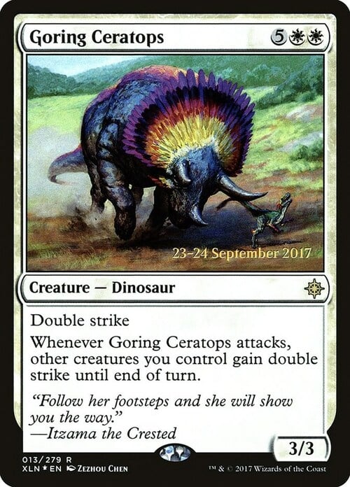 Triceratopo da Incornata Card Front