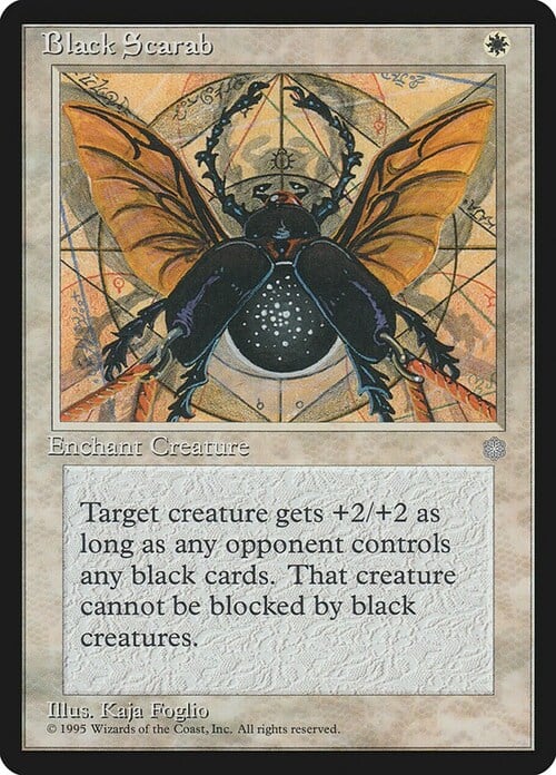 Scarabeo Nero Card Front