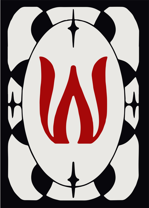 Secret Lair Countdown Kit: An Encyclopedia of Magic Face Card "W" Card Front