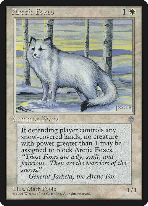 Arctic Foxes Card Front