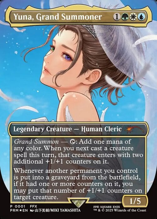 Yuna, Grand Summoner Card Front