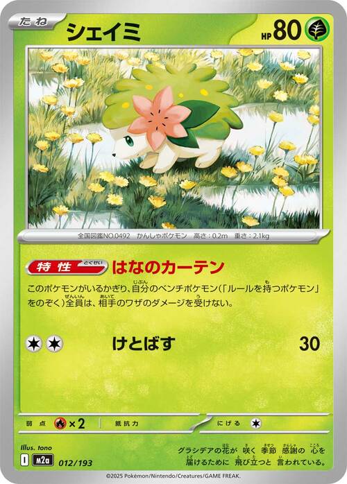 Shaymin Card Front