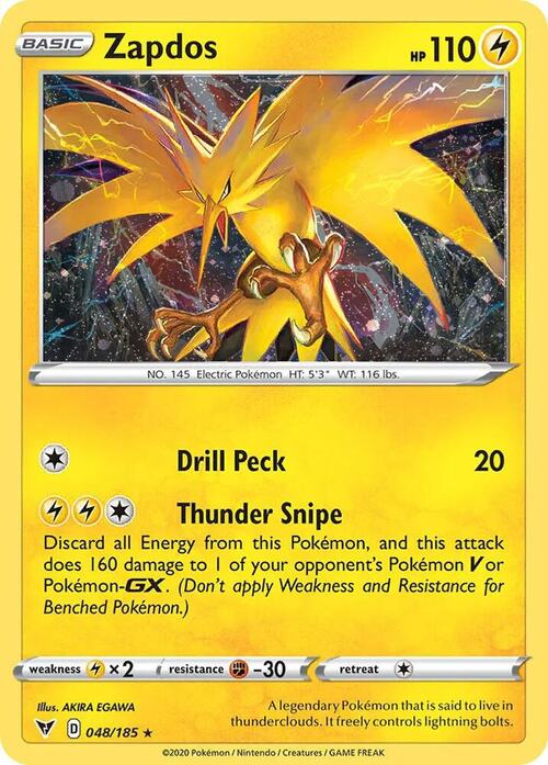 Zapdos Card Front