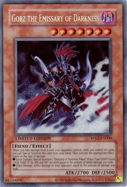 Gorz, l'Emissario dell'Oscurità Card Front