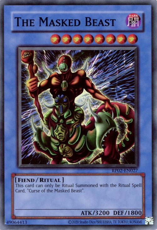 The Masked Beast Card Front