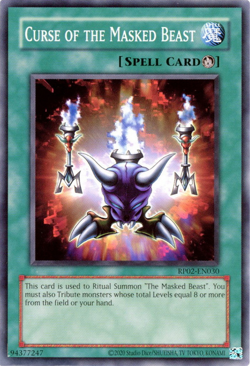 Curse of the Masked Beast Card Front