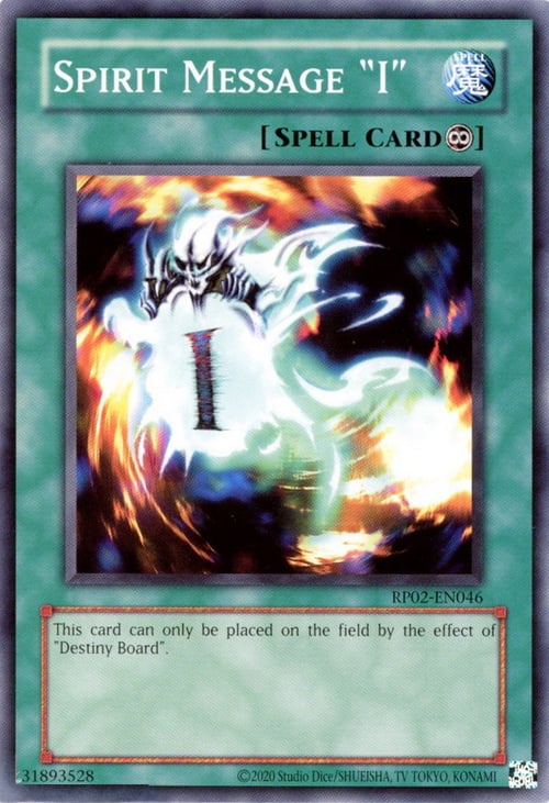 Messaggio dello Spirito "I" Card Front