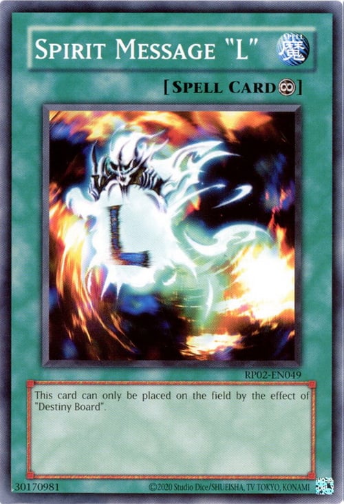 Messaggio dello Spirito "L" Card Front