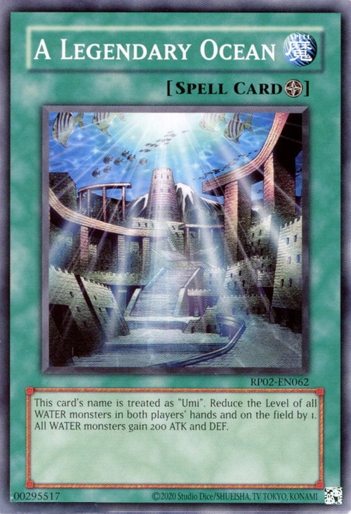 A Legendary Ocean Card Front