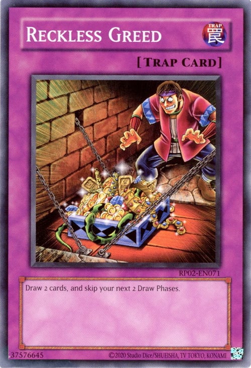 Reckless Greed Card Front