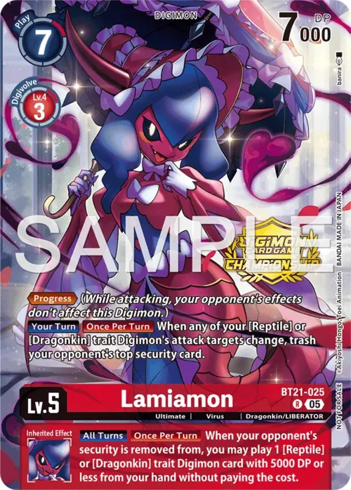 Lamiamon Card Front
