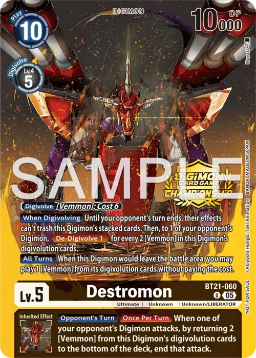 Destromon Card Front